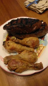 steak and chicken